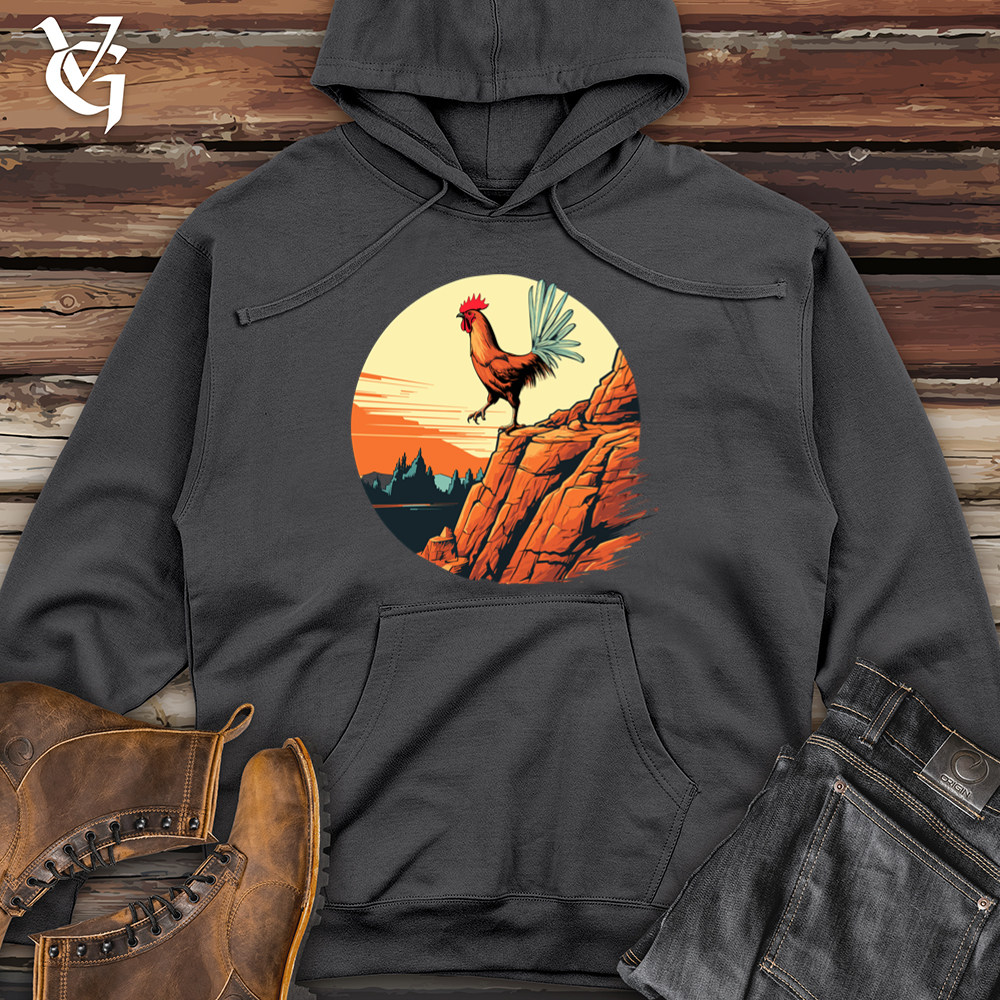 Viking Goods Chicken Cliffs Midweight Hooded Sweatshirt Charcoal / L