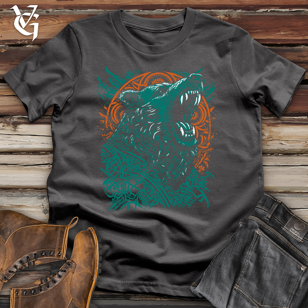 Viking Goods Colorful Celtic Bear Softstyle Tee Charcoal / L