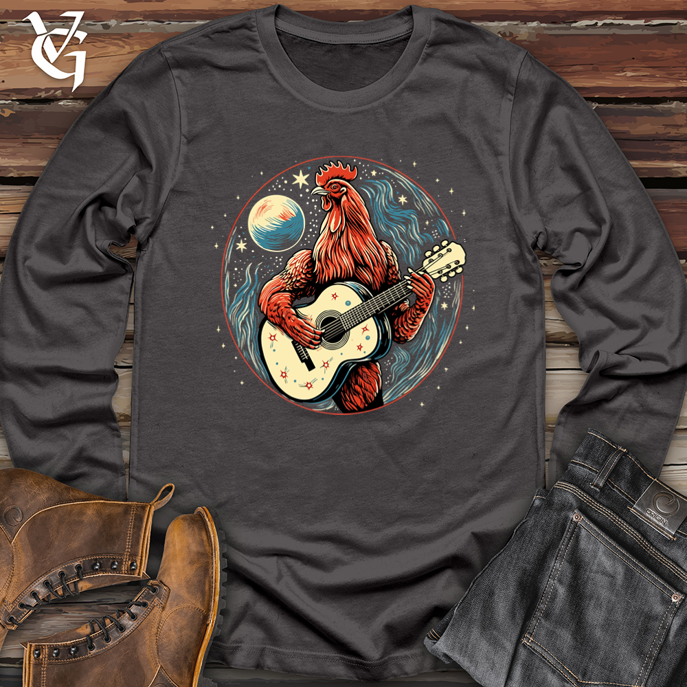 Viking Goods Cosmic Guitar Chicken Strum Long Sleeve Charcoal / L