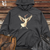 Viking Goods Crane Elegant Dance Midweight Hooded Sweatshirt Charcoal / L