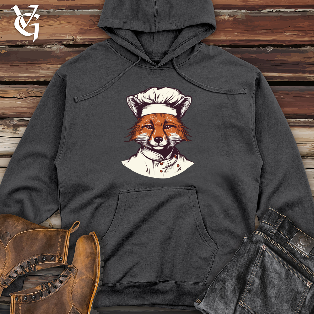 Viking Goods Culinary Whisked Fox Midweight Hooded Sweatshirt Charcoal / L
