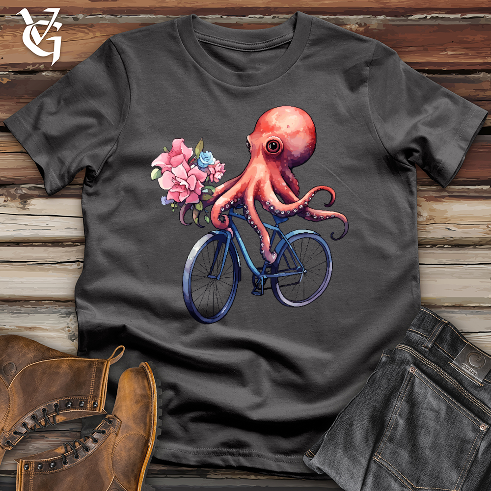 Viking Goods Cycling Octopus Softstyle Tee Charcoal / L