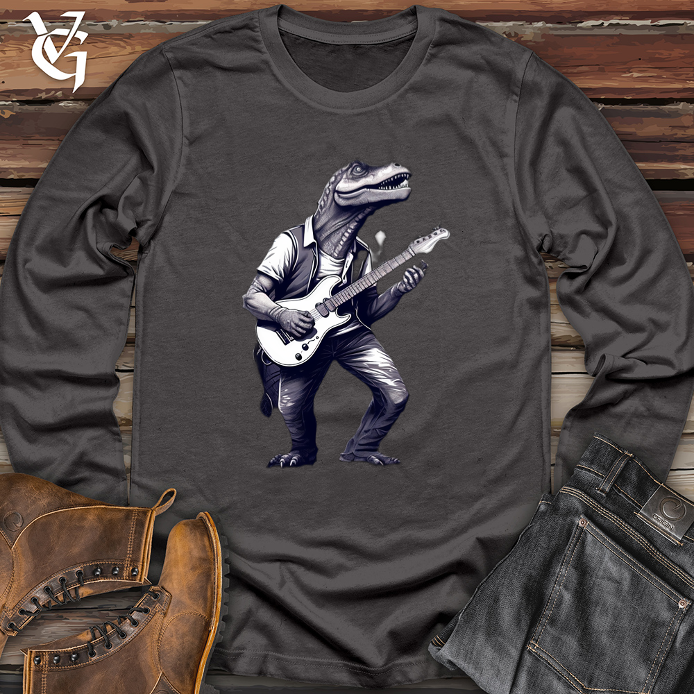 Viking Goods Dino Musician Softstyle Long Sleeve Charcoal / L