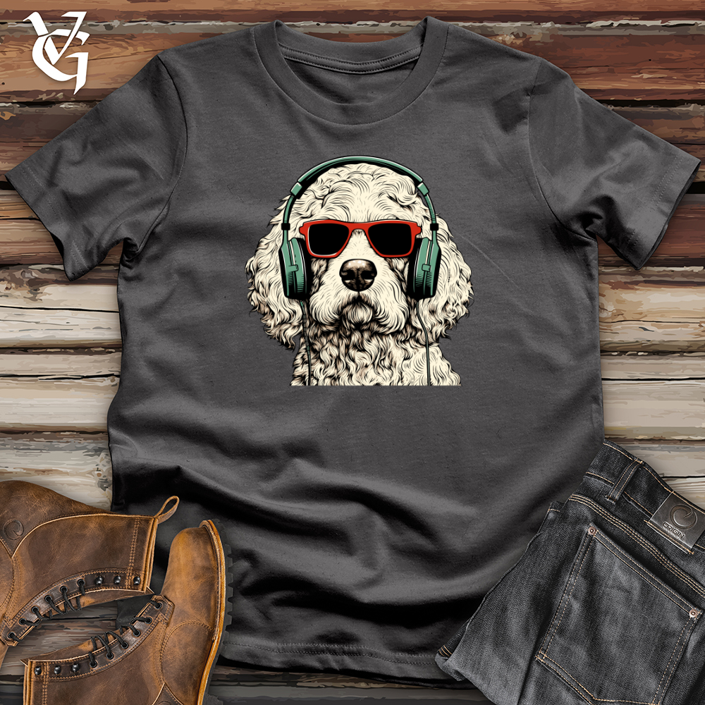 Viking Goods Doodle Dog Soundwave Vibes Softstyle Tee Charcoal / L