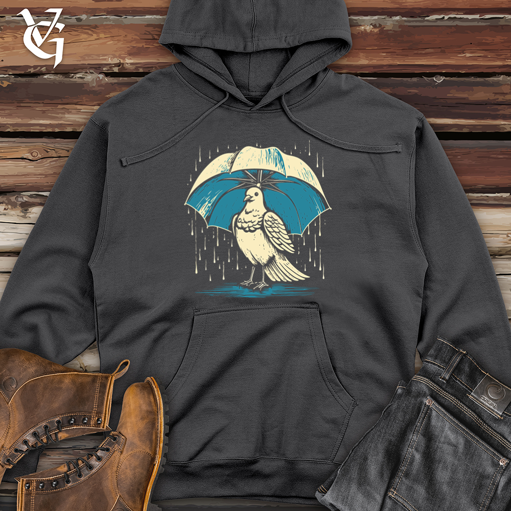 Viking Goods Dove In The Rain Midweight Hooded Sweatshirt Charcoal / L