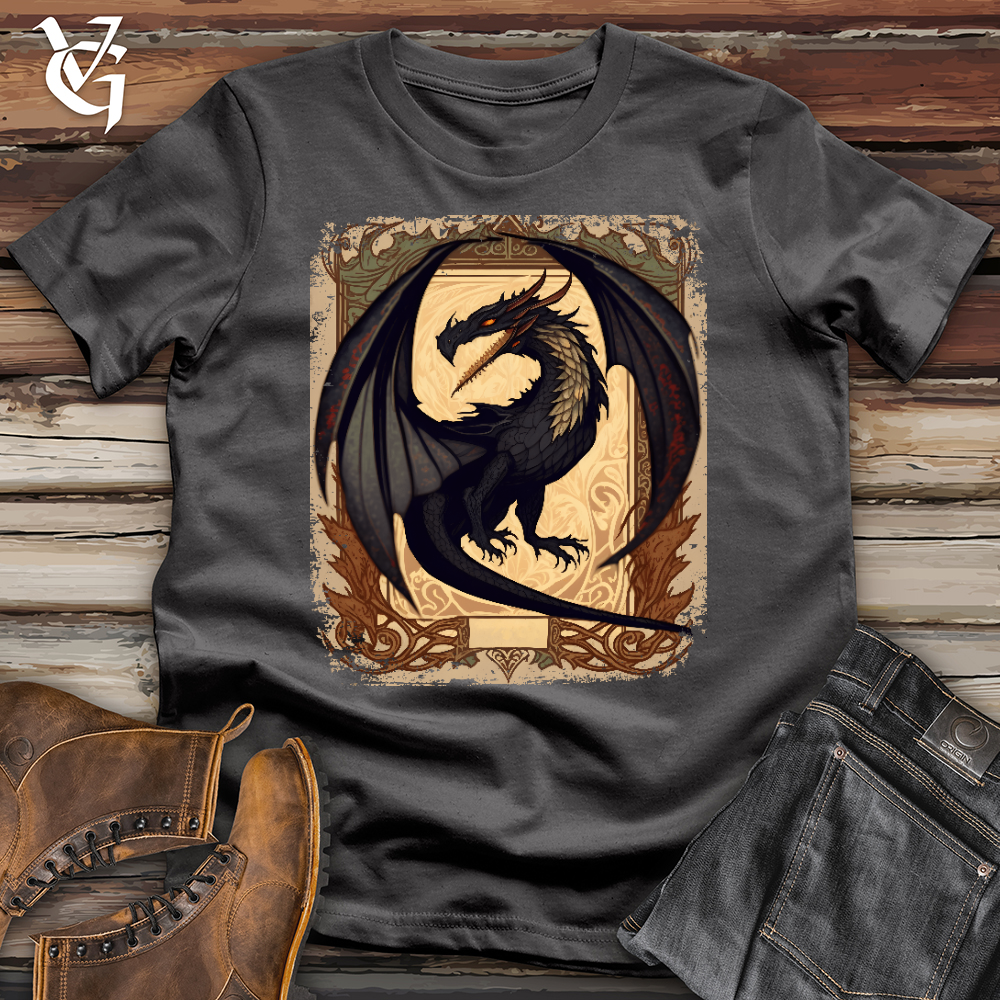 Viking Goods Dragon in a Frame Softstyle Tee Charcoal / L