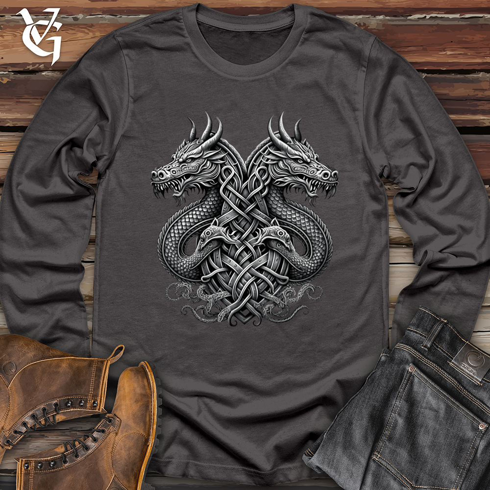 Viking Goods Dreki Emblem Softstyle Long Sleeve Charcoal / L