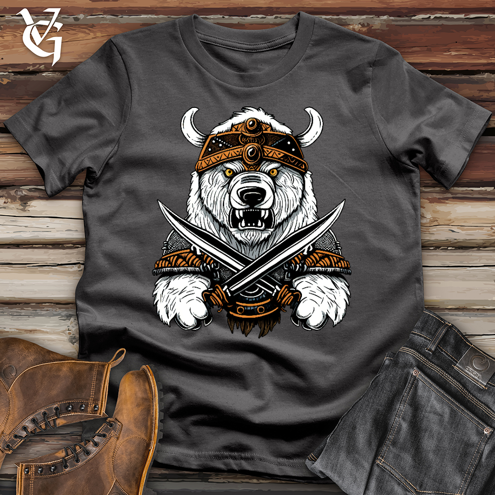 Viking Goods Dual Sword Bear Softstyle Tee Charcoal / L