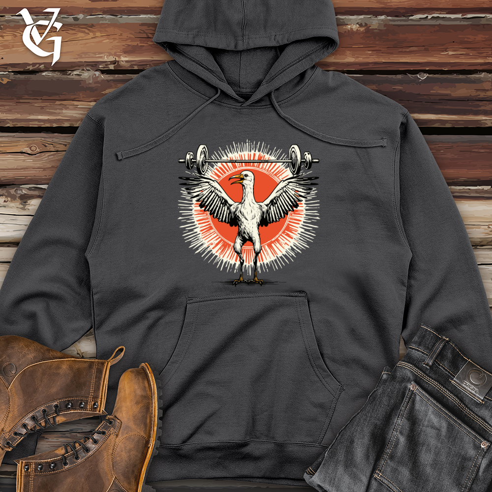 Viking Goods Eagle Workout Champion Midweight Hooded Sweatshirt Charcoal / L