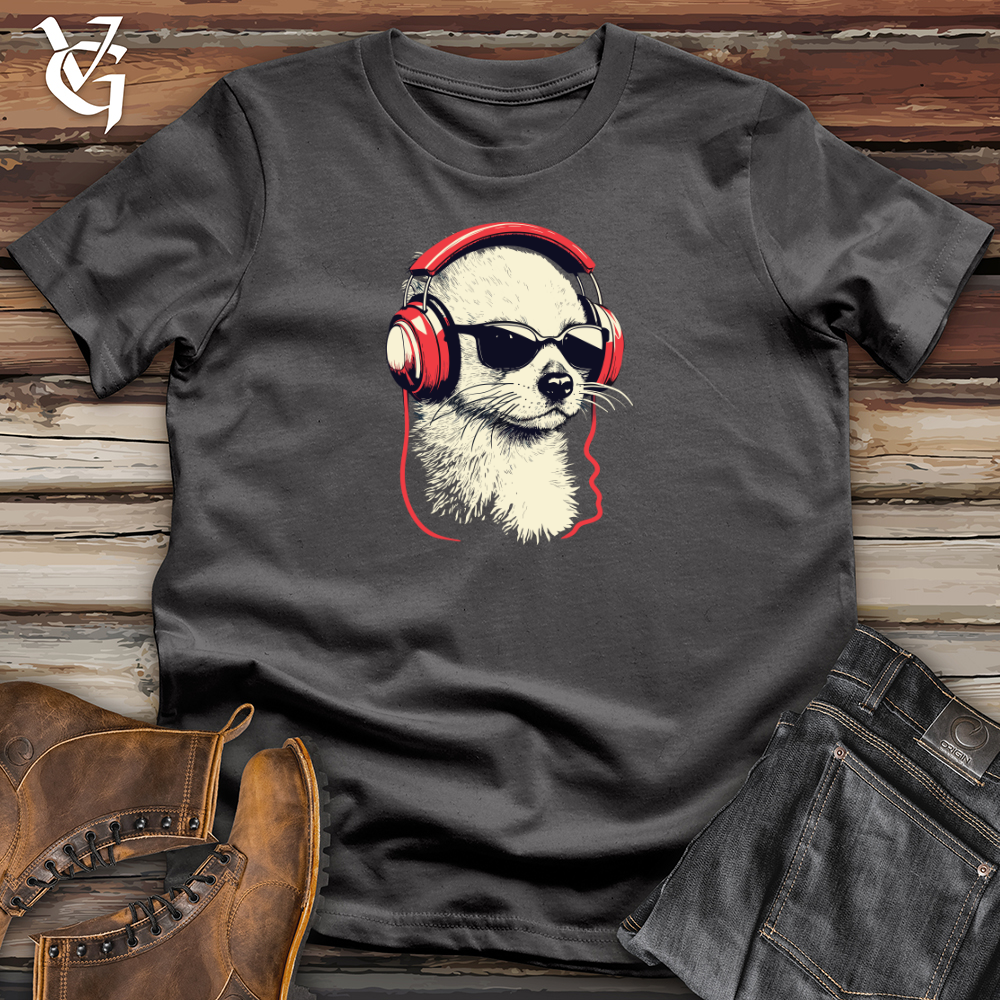 Viking Goods Ferret Headphone Harmony Softstyle Tee Charcoal / L