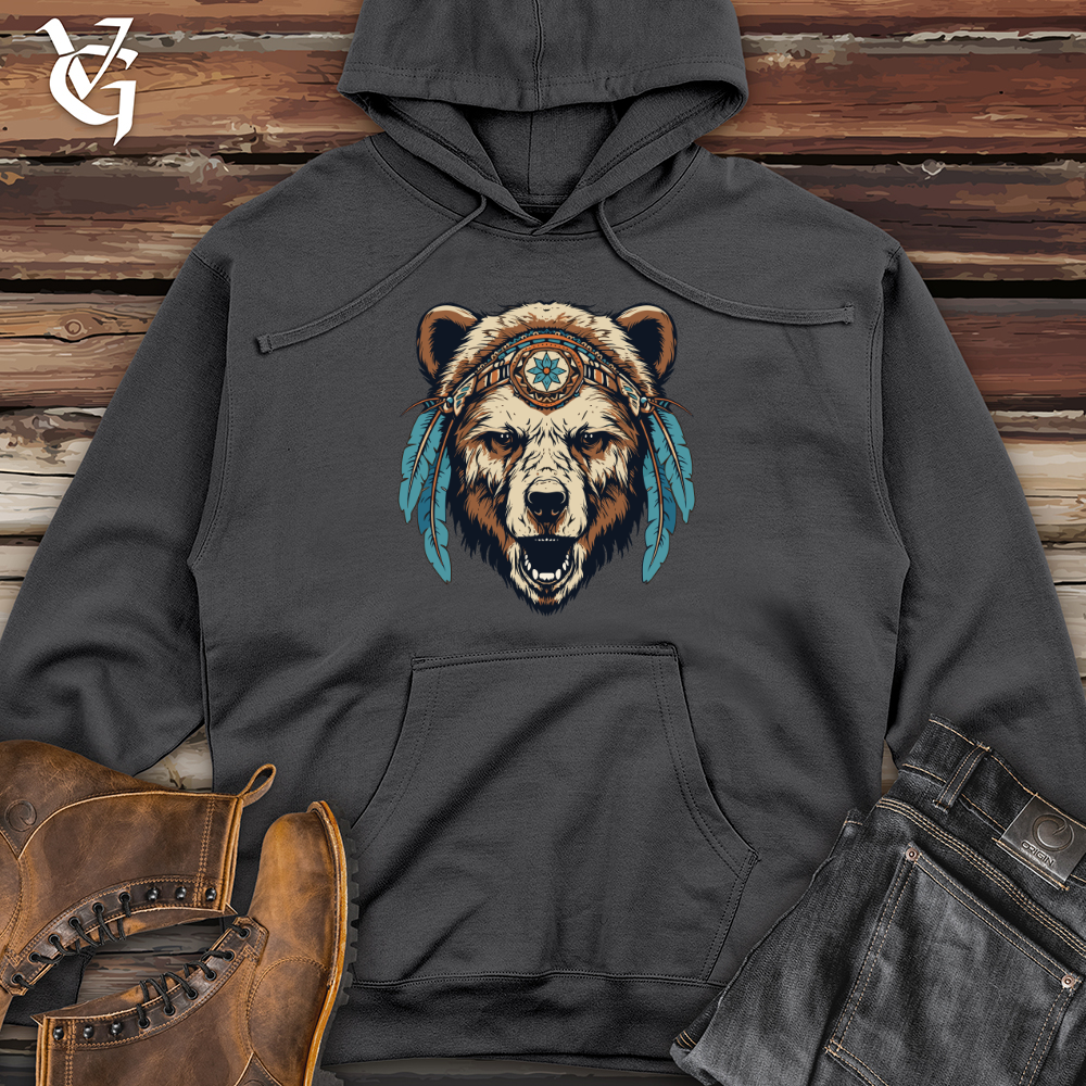 Viking Goods Fierce Grizzly Relic Midweight Hooded Sweatshirt Charcoal / L