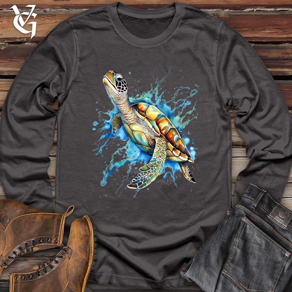 Viking Goods Fly Turtle Softstyle Long Sleeve Charcoal / L