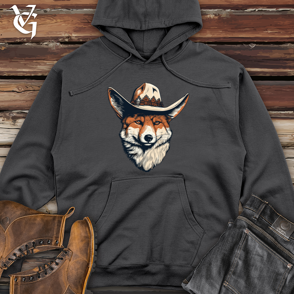 Viking Goods Fox Western Wanderer Midweight Hooded Sweatshirt Charcoal / L