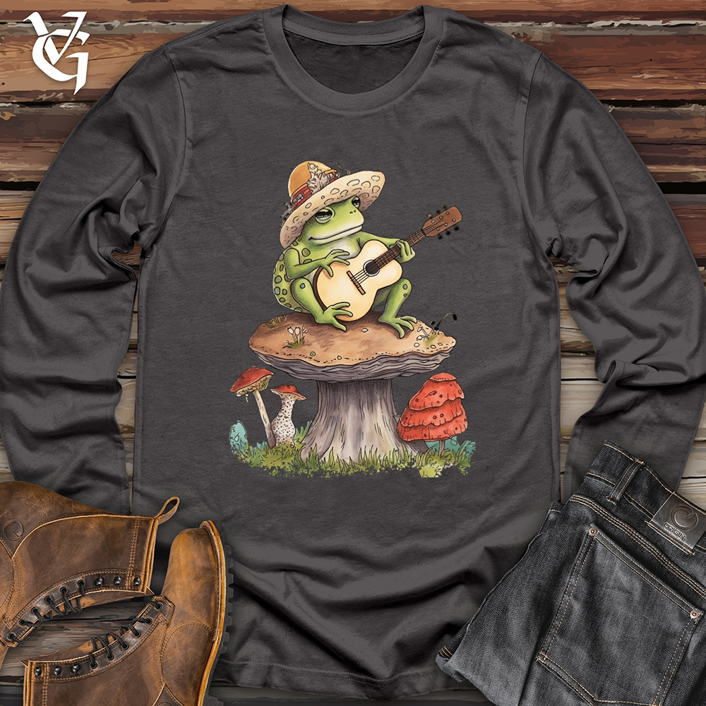 Viking Goods Frog Banjammin Softstyle Long Sleeve Charcoal / L