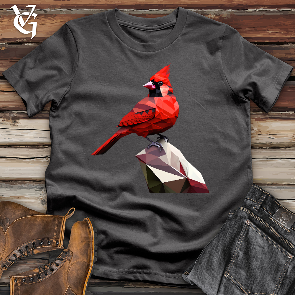 Viking Goods Geometric Cardinal Bird Softstyle Tee Charcoal / L