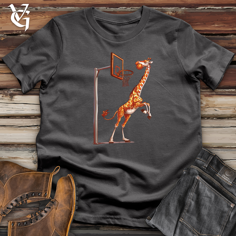 Viking Goods Giraffe Hoops Slam Softstyle Tee Charcoal / L