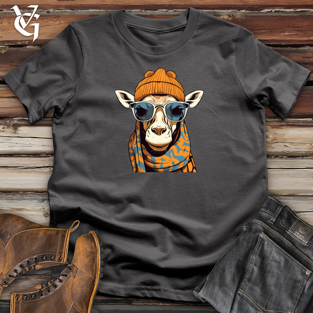 Viking Goods Giraffe Sky High Beanie Warmth Softstyle Tee Charcoal / L