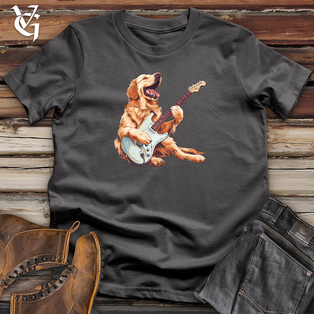Viking Goods Golden Retriever Rockstar Softstyle Tee Charcoal / L