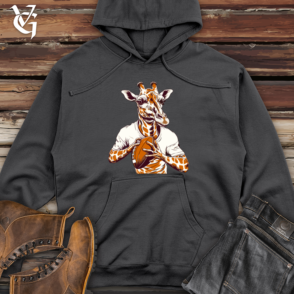 Viking Goods Gridiron Giraffe Midweight Hooded Sweatshirt Charcoal / L