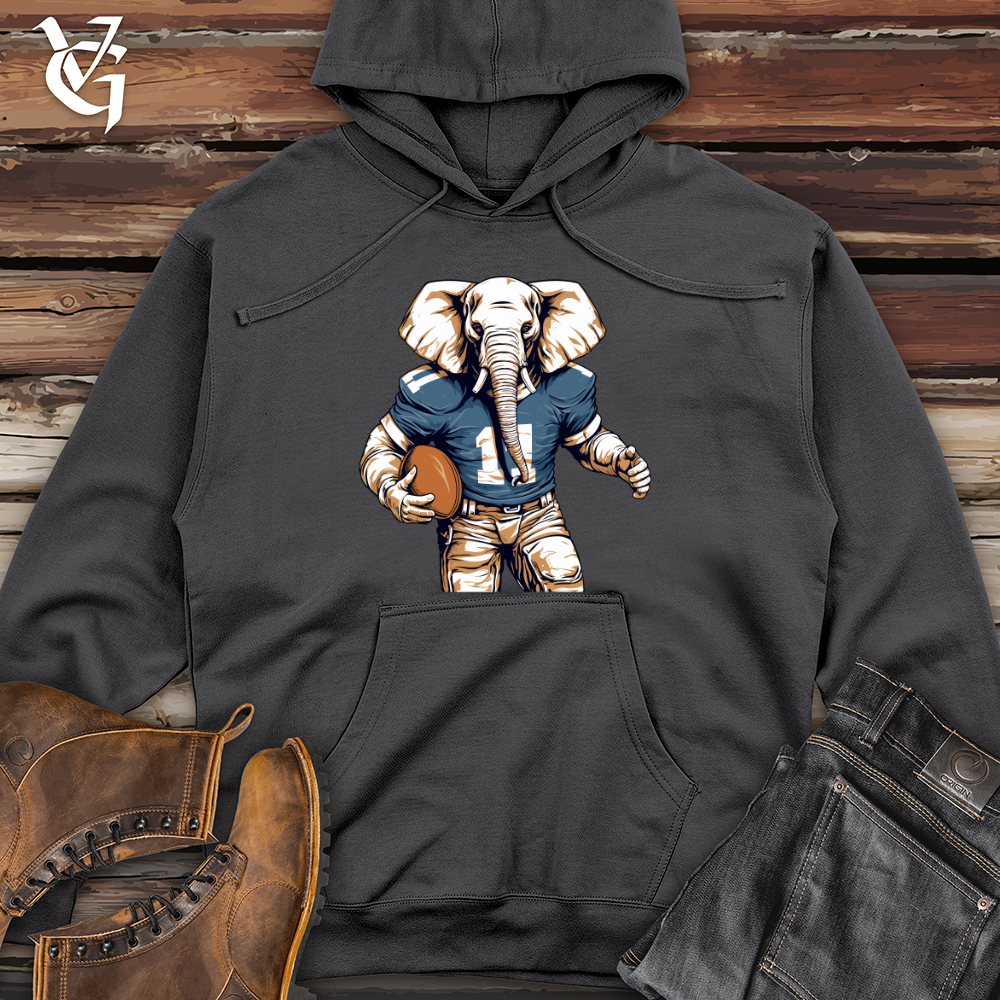 Viking Goods Gridiron Jumbo Midweight Hooded Sweatshirt Charcoal / L