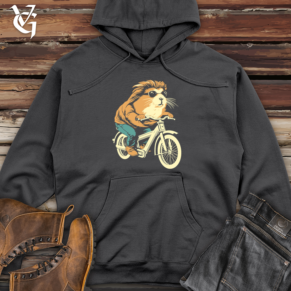 Viking Goods Guinea Pig Furry Cyclist Joyride Midweight Hooded Sweatshirt Charcoal / L