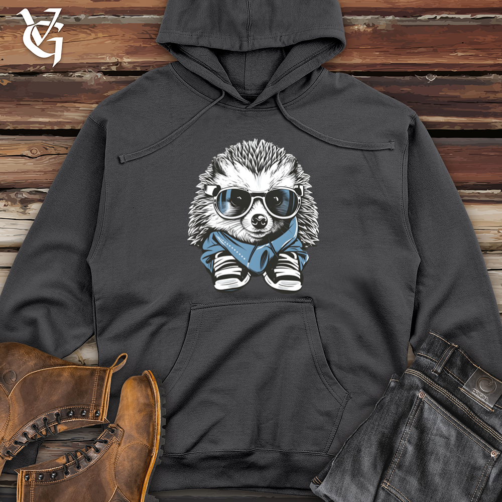 Viking Goods Hedgehog Sneakerhead Midweight Hooded Sweatshirt Charcoal / L