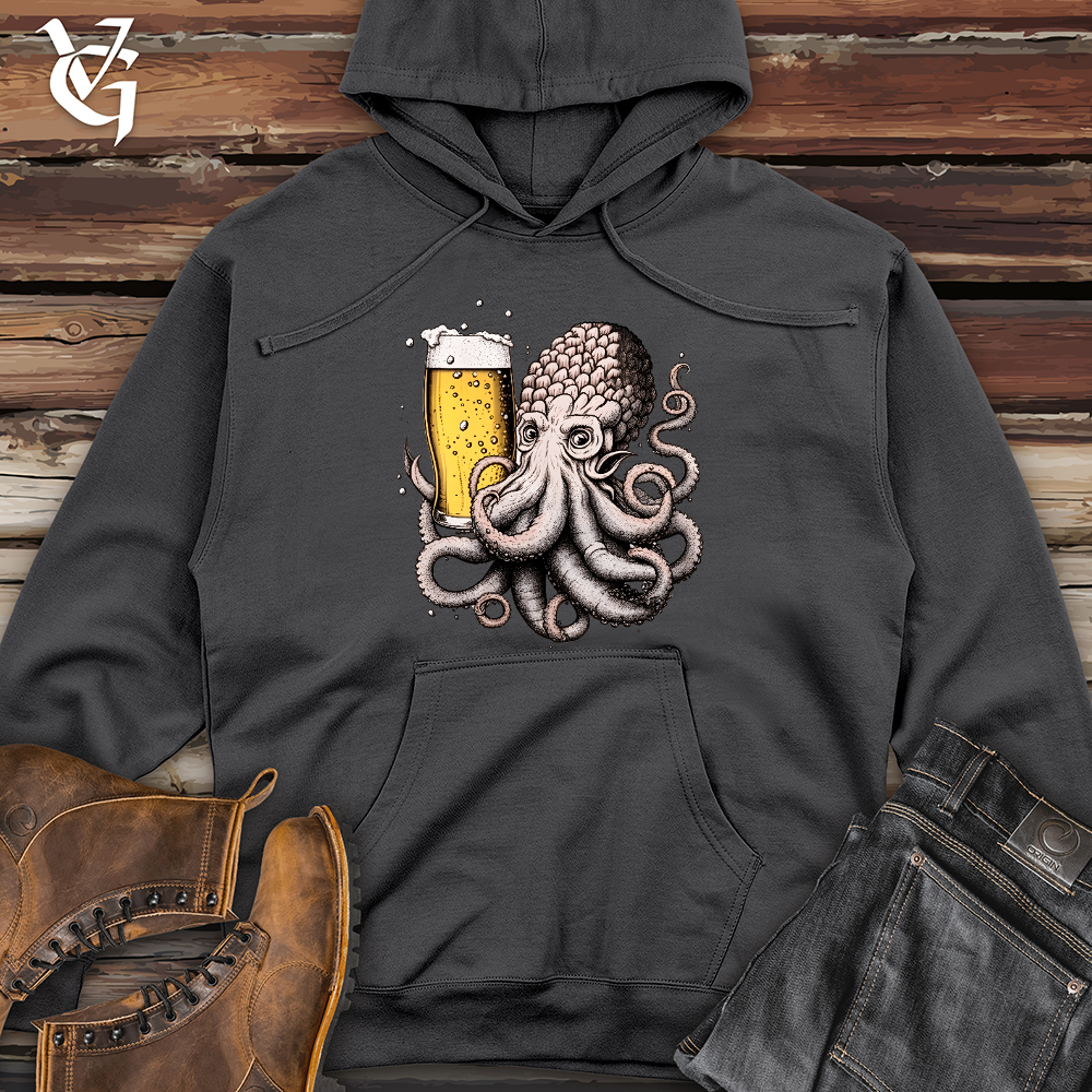 Viking Goods Hoptopus Midweight Hooded Sweatshirt Charcoal / L