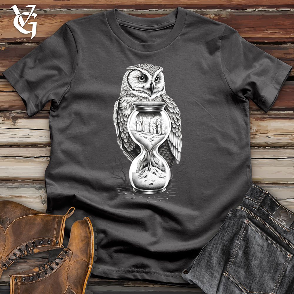 Viking Goods Hourglass Owl Softstyle Tee Charcoal / L