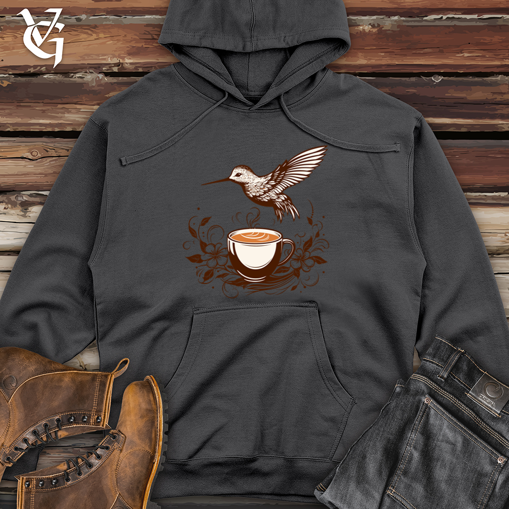 Viking Goods Hummingbird Coffee Crisp Midweight Hooded Sweatshirt Charcoal / L