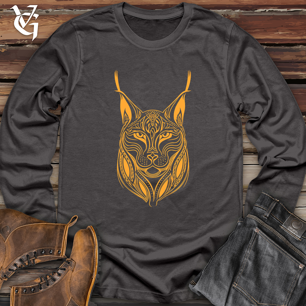 Viking Goods Intricate Lynx Softstyle Long Sleeve Charcoal / L