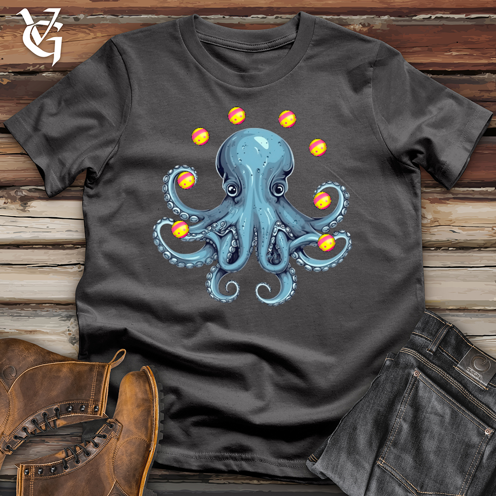 Viking Goods Juggling Octopus Softstyle Tee Charcoal / L