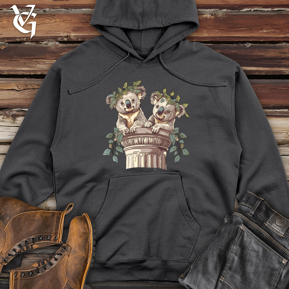 Viking Goods Koala Laurel Twins Midweight Hooded Sweatshirt Charcoal / L