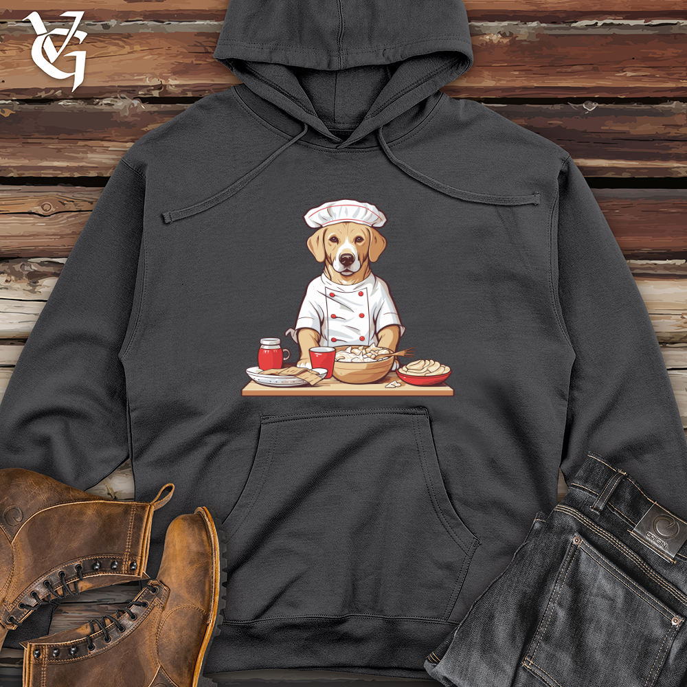 Viking Goods Labrador Gourmet Chef Midweight Hooded Sweatshirt Charcoal / L