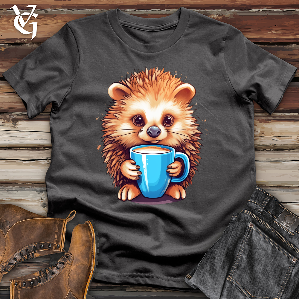Viking Goods Latte Hedgehog Softstyle Tee Charcoal / L
