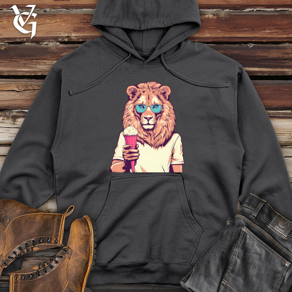 Viking Goods Lion_s Sweet Delight Midweight Hooded Sweatshirt Charcoal / L