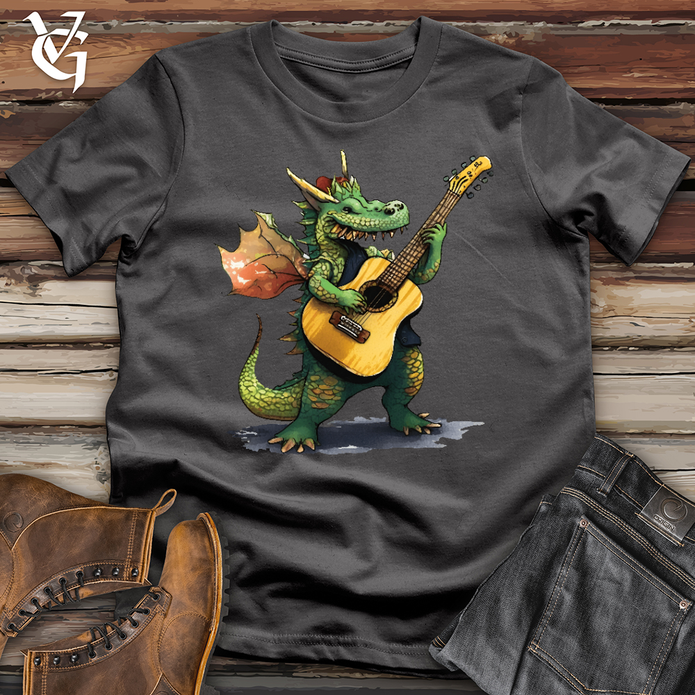 Viking Goods Little Dragon Guitarist Softstyle Tee Charcoal / L