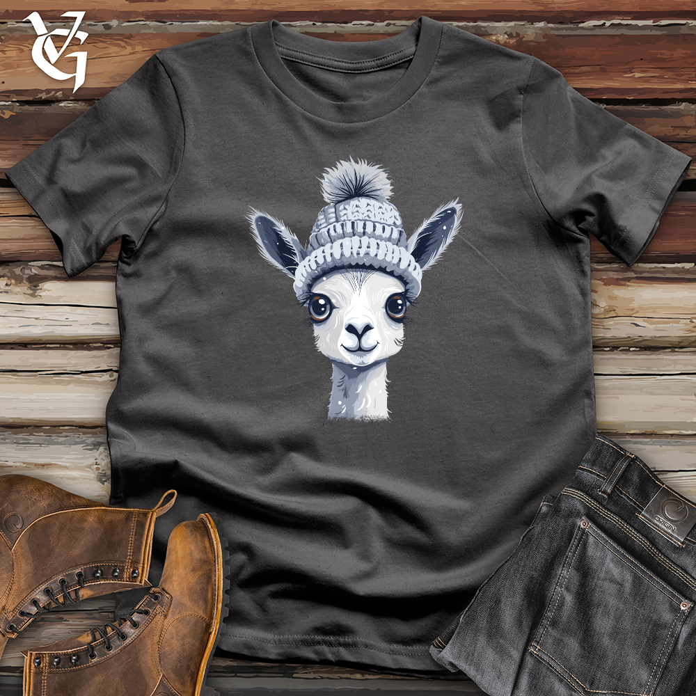 Viking Goods Llama Winter Warmth Softstyle Tee Charcoal / L