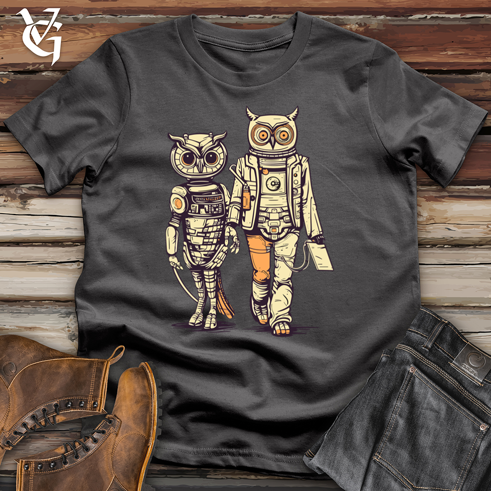 Viking Goods Mech Owl Companion Softstyle Tee Charcoal / L