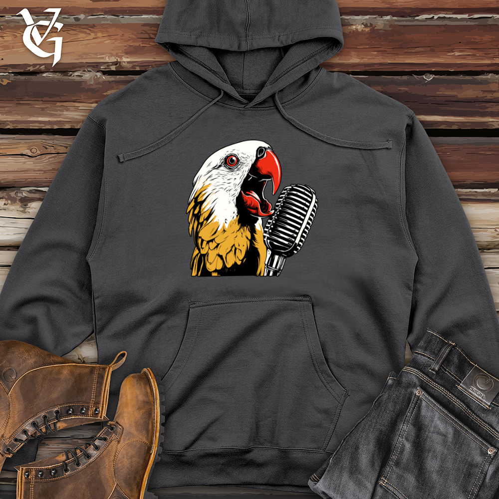 Viking Goods Melodic Plumage Midweight Hooded Sweatshirt Charcoal / L