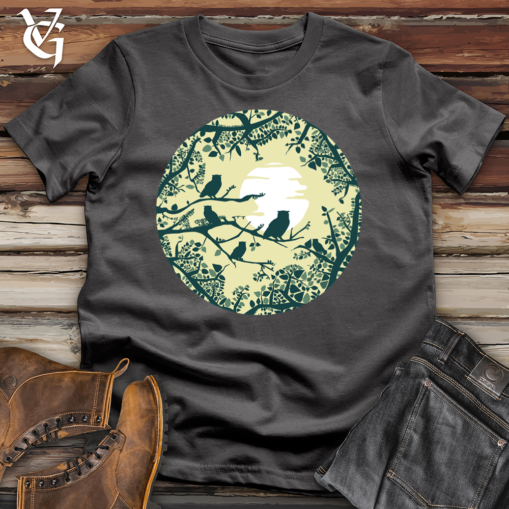 Viking Goods Moonlit Owls Softstyle Tee Charcoal / L