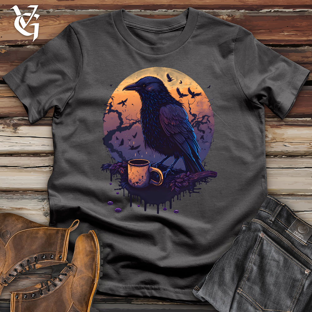 Viking Goods Morning Raven Brew Softstyle Tee Charcoal / L