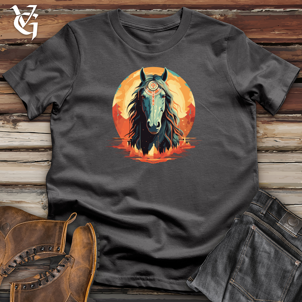 Viking Goods Mystical Dreamcatcher Horse Softstyle Tee Charcoal / L