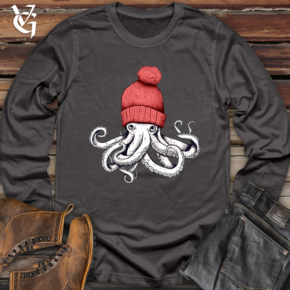 Viking Goods Octopus Chillin Softstyle Long Sleeve Charcoal / L