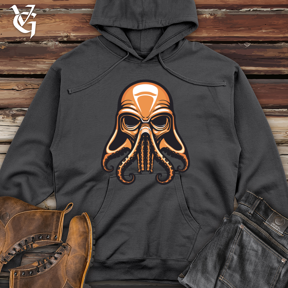 Viking Goods Octopus Helmet Midweight Hooded Sweatshirt Charcoal / L