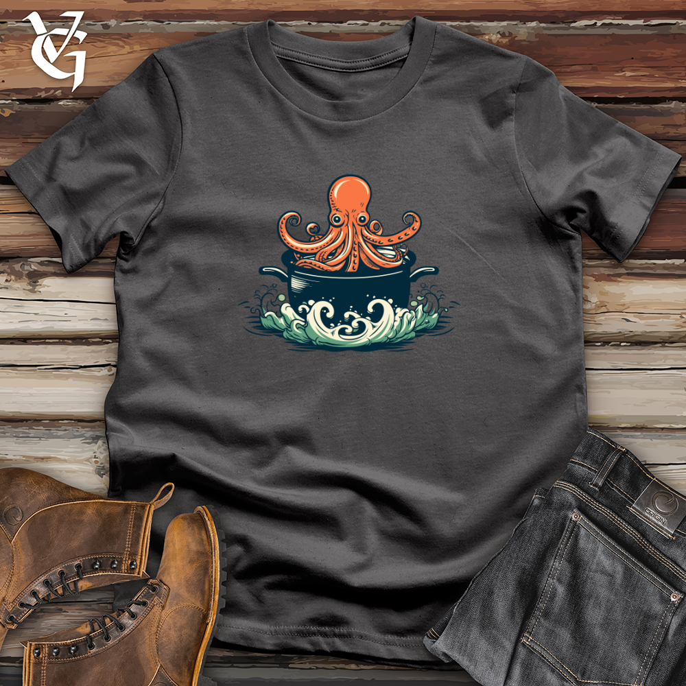 Viking Goods Octopus Soup Chef Softstyle Tee Charcoal / L