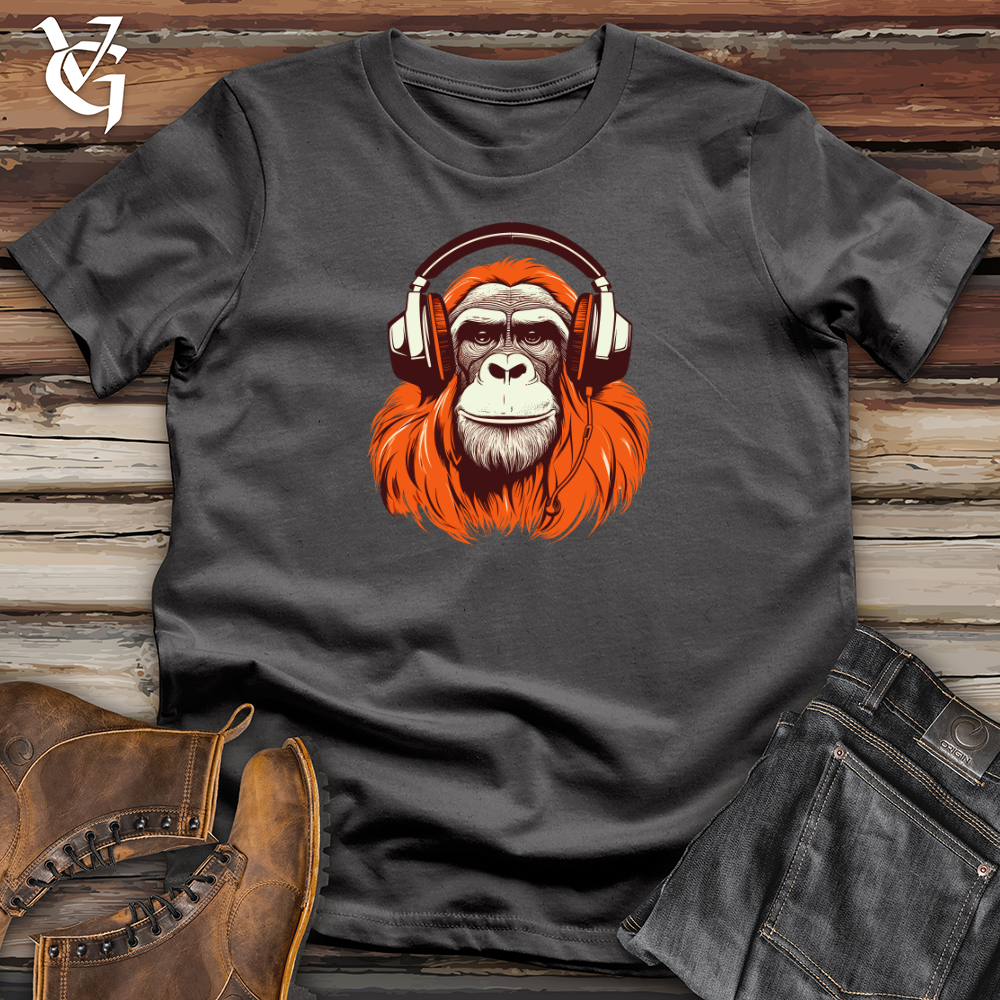 Viking Goods Orangutan Headphone Rainforest Rhythm Softstyle Tee Charcoal / L