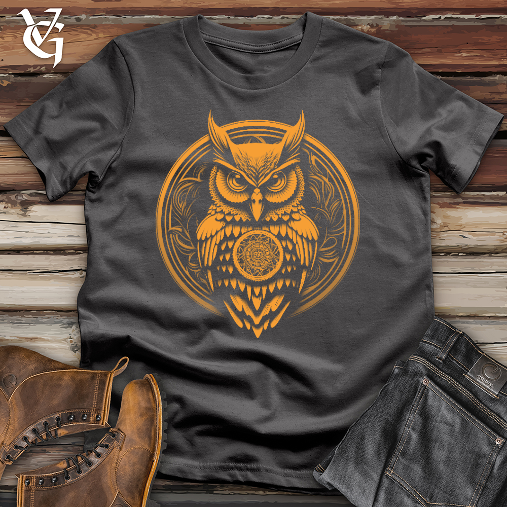 Viking Goods Ornate Owl Softstyle Tee Charcoal / L