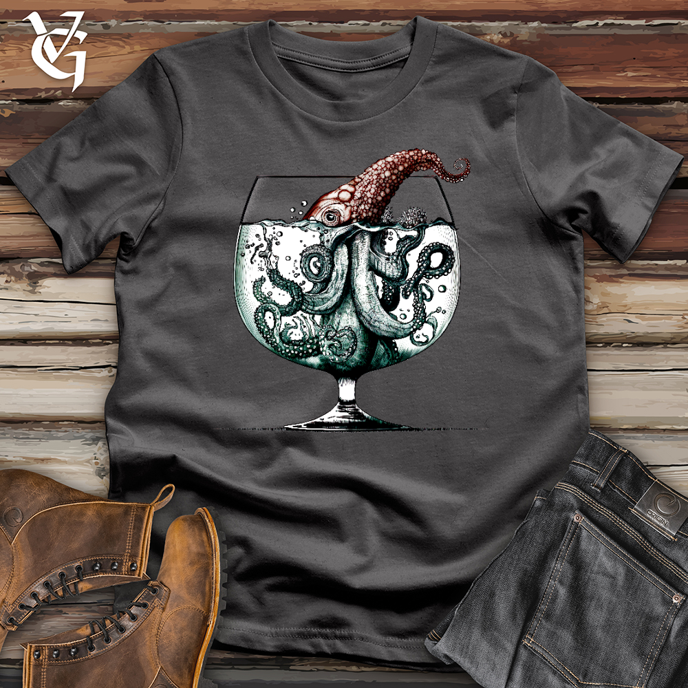 Viking Goods Over Indulging Octopus Softstyle Tee Charcoal / L