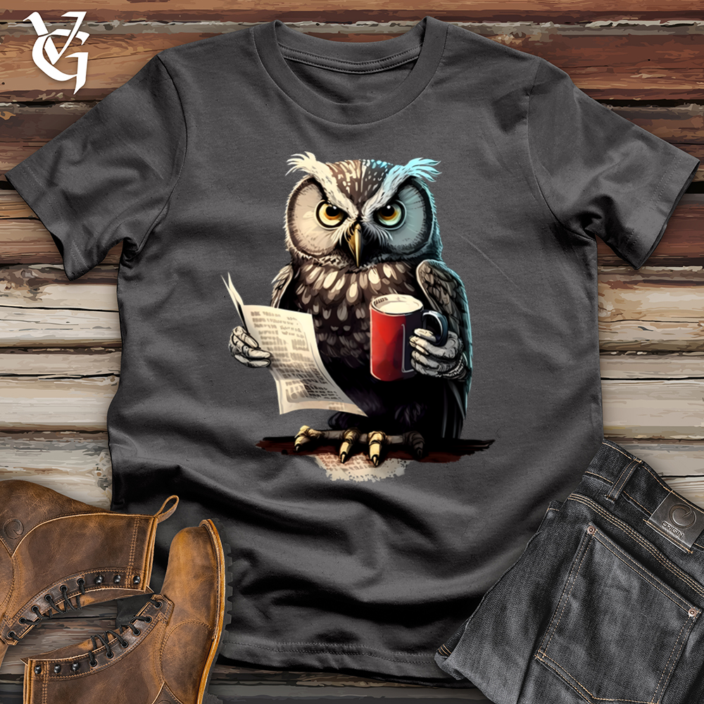 Viking Goods Owl Boss Softstyle Tee Charcoal / L