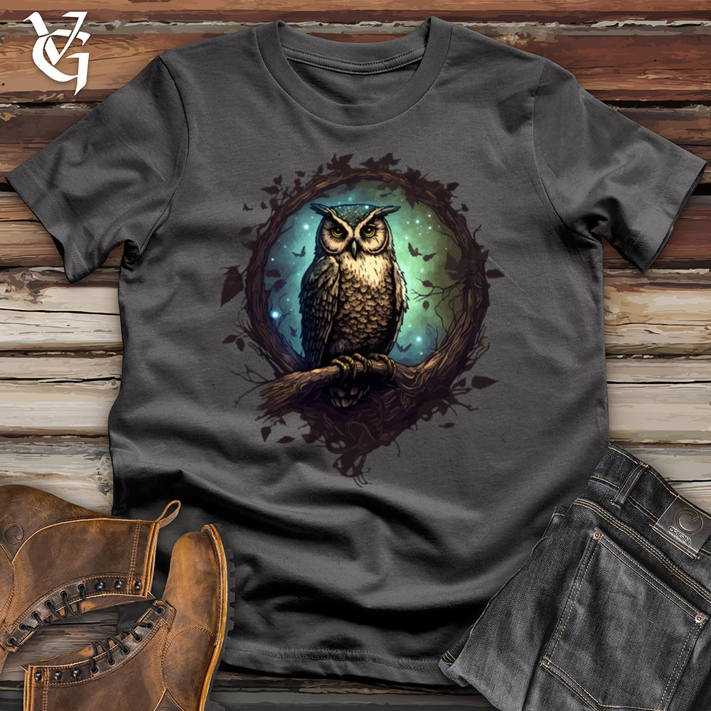 Viking Goods Owl Cosmic Dust Softstyle Tee Charcoal / L